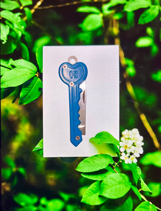 Blue Key Letter Opener